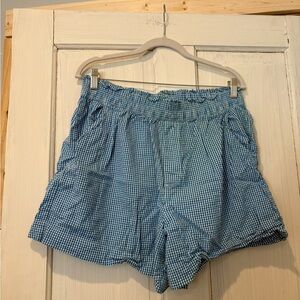 Aerie Gingham Blue Women's Shorts